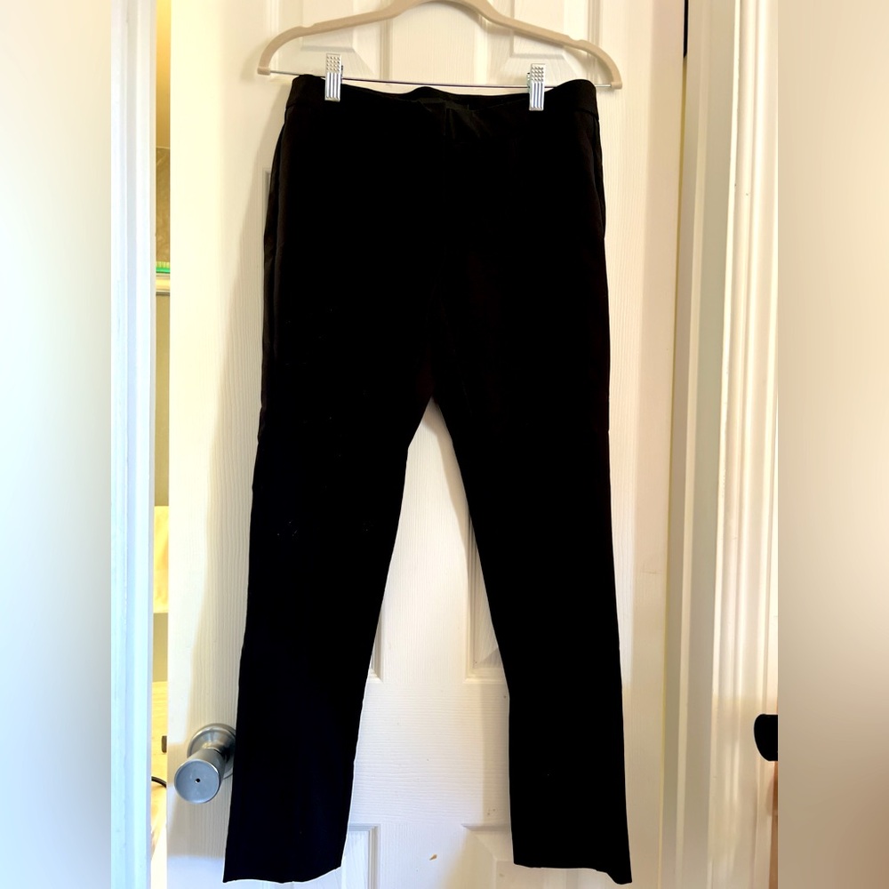 Amanda + Chelsea 6P black stretch slim pants slacks